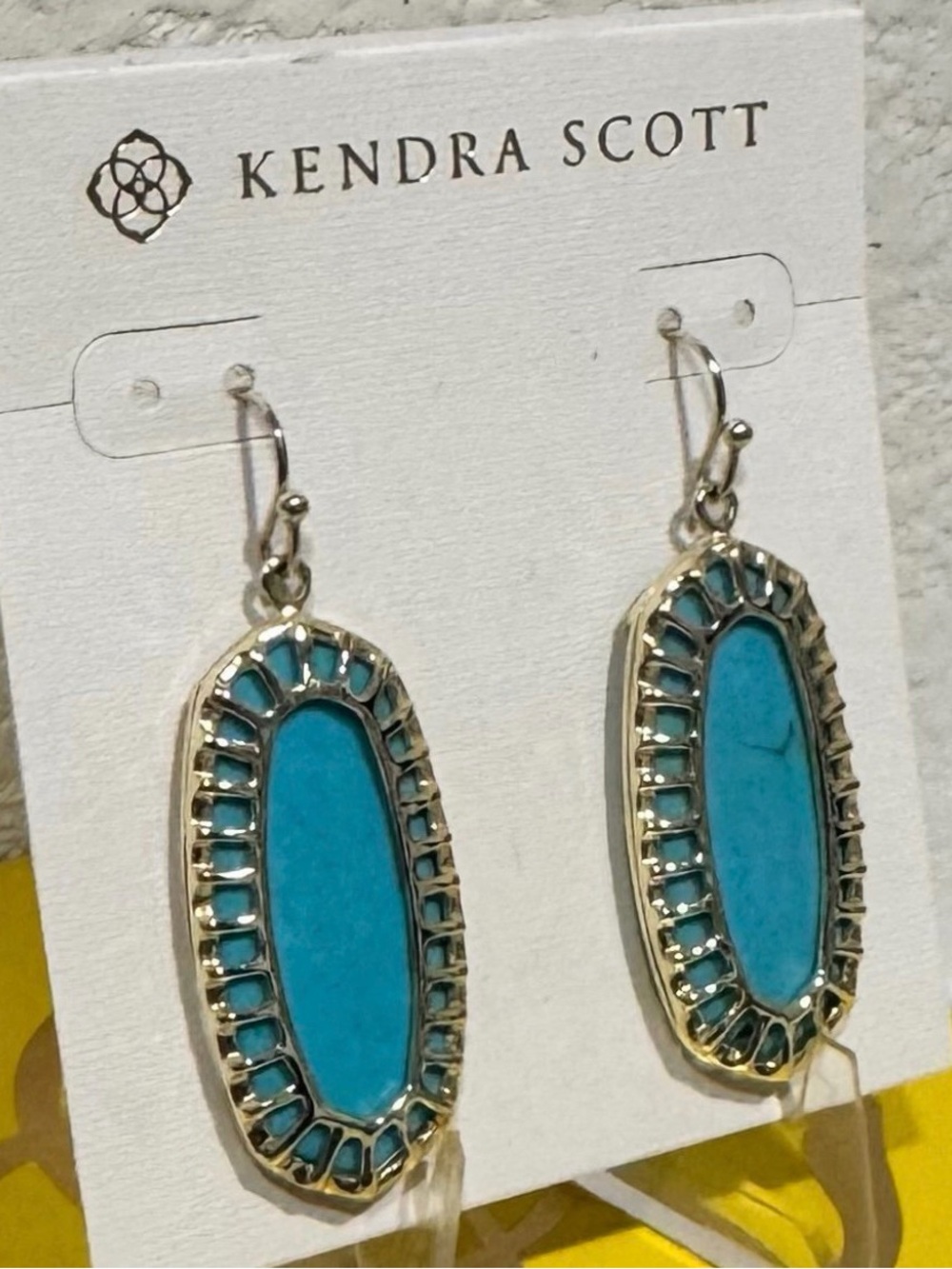 Kendra Scott Dayla Drop Earrings (Turquoise) - Picture 5 of 6